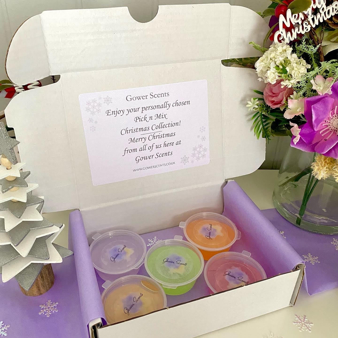 Christmas Pick n Mix - 5 Xmas Gel Wax Melts For £12